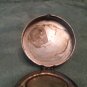 STOLEN FROM ME! SUPERB ! VINTAGE GUILLOCHE ENAMEL BLUE BIRDS MAKE UP VANITY PURSE COMPACT CASE