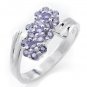 Tanzanite Sterling Silver Ring Sz 8