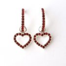 Gorgeous Austrian Crystal Heart Dangle Earrings