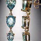 Blue Topaz Dangle Earrings FREE SHIPPING