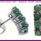 Emerald Stud Earrings FREE SHIPPING!