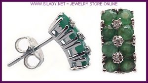 Emerald Stud Earrings FREE SHIPPING!