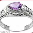 Amethyst Pear Ring FREE SHIPPING