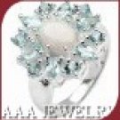 Opal and Topaz Ring Free Shipping