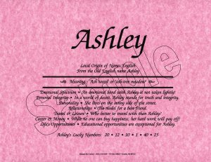 First Name Meaning - Pink Marble Background