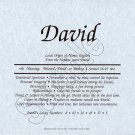 First Name Meaning - Blue Marble Background