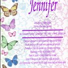 First Name Meaning - Butterfly Border