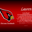 Arizona Cardinals - Personalized Name Scroll
