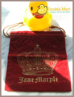 Cute & Authentic Jane Marple Crystal Crown Jewelry Pouch