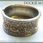Vintage Parisian Antique Brass Engraved Cuff