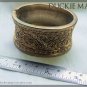 Vintage Parisian Antique Brass Engraved Cuff