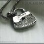 BRAND NEW Cute mini "Dior" 3-D Rhinestone Purse Necklace