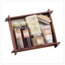 TEA AND GINGER BATH WOOD TRAY