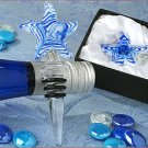 Murano Art Deco Collection Blue Starfish bottle stopper