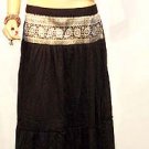 Brocade skirt - black