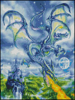 Year of the Dragon Free Cross Stitch Pattern