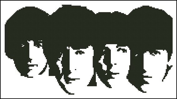 THE BEATLES 3 cross stitch crochet knitting pattern
