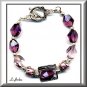 BEAUTIFUL SILVER & CRYSTAL BRACELET (B-1099)