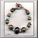 COPPER & TURQUOISE BRACELET (B-1098)