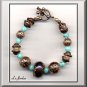 COPPER & TURQUOISE BRACELET (B-1098)