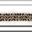 DARK PURPLE & SILVER BRACELET ( B-1097)