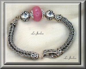 UNIQUE ANCIENT TECHINQUE NETTING BRACELET (B-1090)