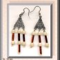 EARRINGS IN LIGHT BROWN & CHANDELIER STYLE (E-3062)