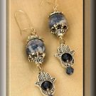 LUCKY EYE (HAMSA) EARRINGS (E-3110)