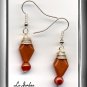 ORIGINAL CARNELIAN AGATE & SILVER EARRINGS  (E-3112)