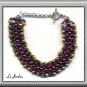 HAND MADE GLASS PEARLS, BRACELET (B-1108)
