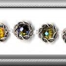 GORGEOUS ORIGINAL AUSTRIAN CRYSTAL IN SILVER TONE BRACELET (B-1115)