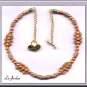 NICE NECKLACE MADE OF GLASS PEARLS (N-2159)