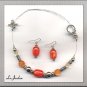 LIGHT SUMMER SET OF NECKLACE AND EARRINGS (S-4057)