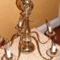 Brass 5-Arm Chandelier