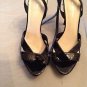 Via Spiga Black Patent Leather Strap Sandals - US 8B