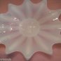 VINTAGE White Opaline Opalescent "Starburst" Glass Dish
