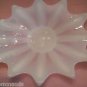 VINTAGE White Opaline Opalescent "Starburst" Glass Dish