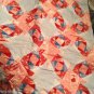 LARGE Quilt Top w/ Machine Stitched Pattern