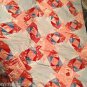 LARGE Quilt Top w/ Machine Stitched Pattern