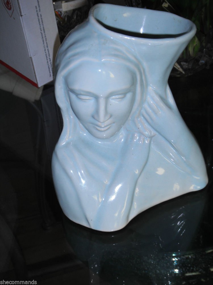 VINTAGE Lady Head Vase