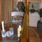 PAIR of VINTAGE Machine Age/Eames Era Glass Table Lamps - Blenko?