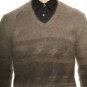 NEW John Varvatos Mohair-Blend Ombre Cableknit V-Neck Sweater - S