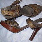 NEW Scorah Pattullo Designer Snakeskin Sandals -  EU 35/US 5