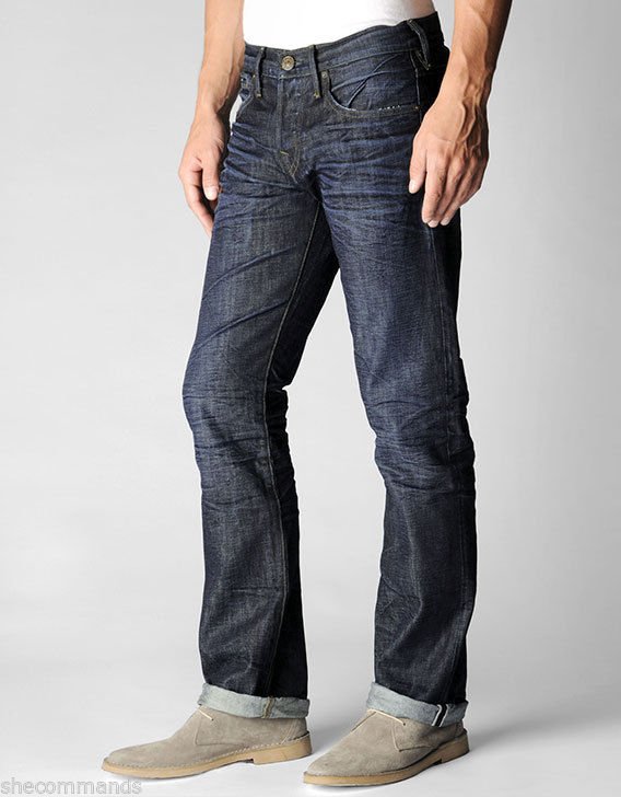 NEW True Religion Bobby "Broken" Selvedge Men's Jeans - 33