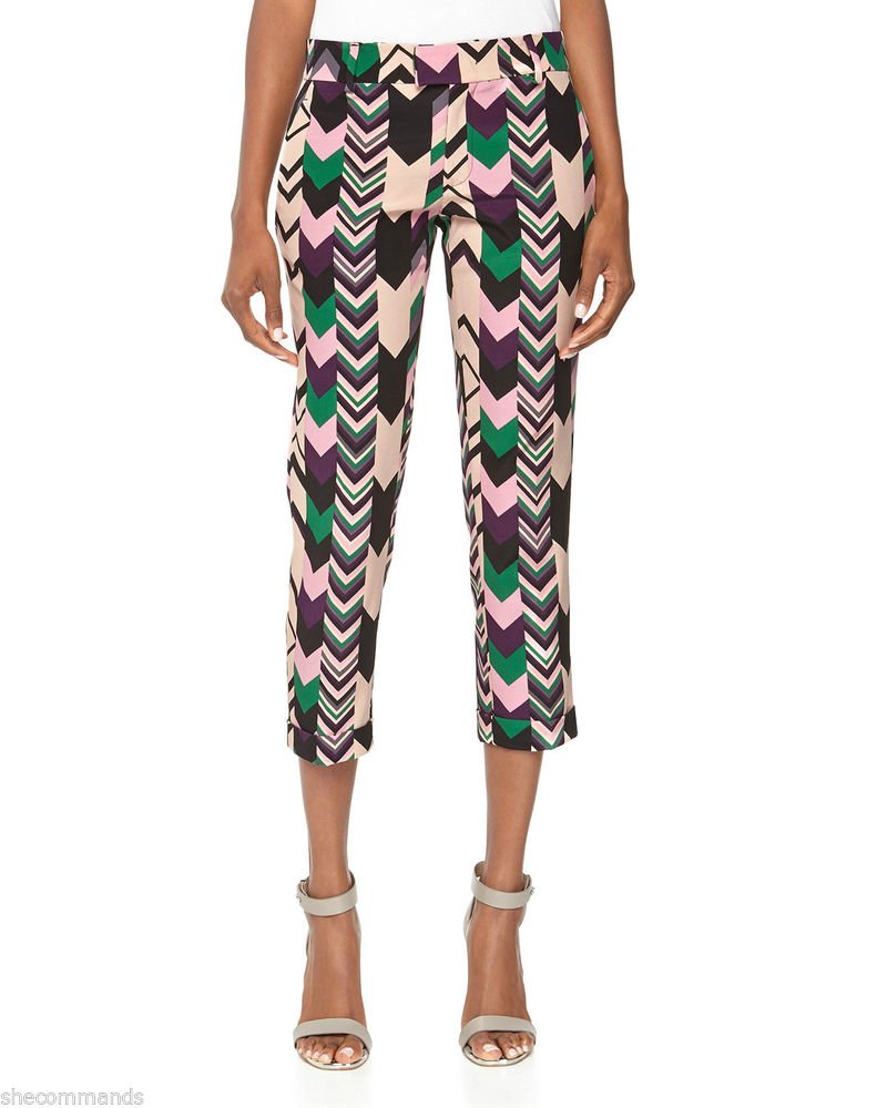 NEW M Missoni Silk-Cotton Blend Capri Pant - EU 44/US 8