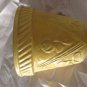 VINTAGE Yellow 5 1/2" Floral Motif Flower Pot