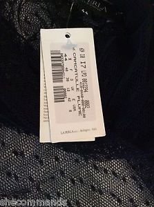 NEW La Perla Collection Black Lace Long Sleeve Top - 8