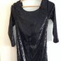 NEW LA PERLA Black Sequin Pailette Dress - 8
