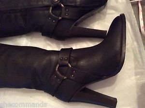 NEW Flavio Castellani Brown Leather Harness Boots - 39