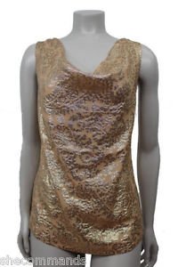 NEW  J. Crew Women's Silk Metallic Sleeveless Top - Size 0